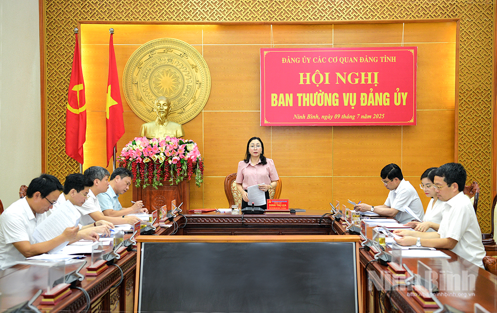 Ban Thường vụ Đảng ủy các cơ quan Đảng tỉnh tổ chức hội nghị lần thứ nhất